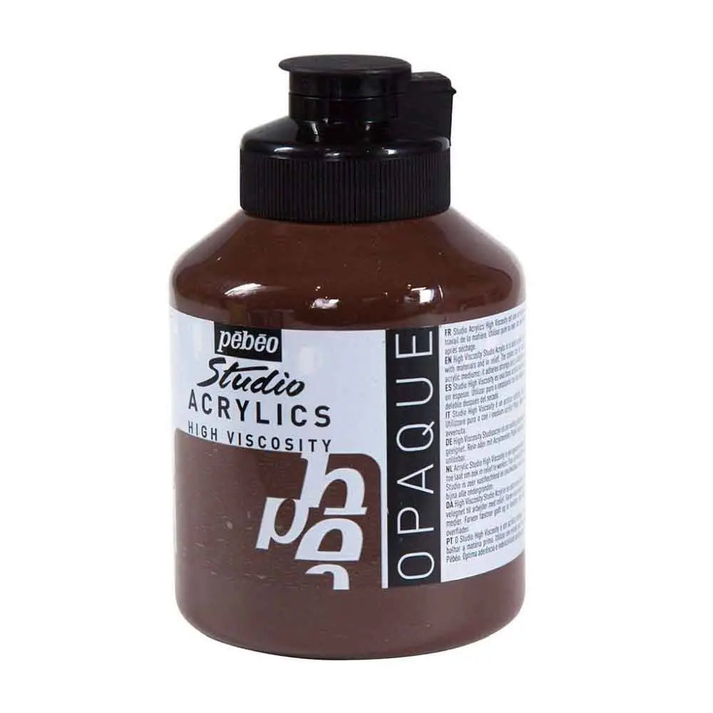 Pebeo Studio Iridescent Acrylic Paints / Colours High Viscosity 500ml (Loose) Pebeo